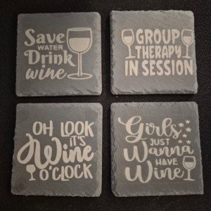 Leistenen onderzetters, 4 stuks