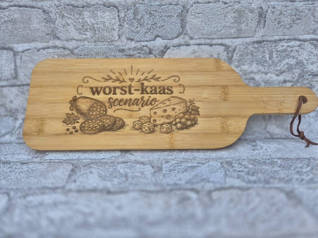 Borrelplank met handvat